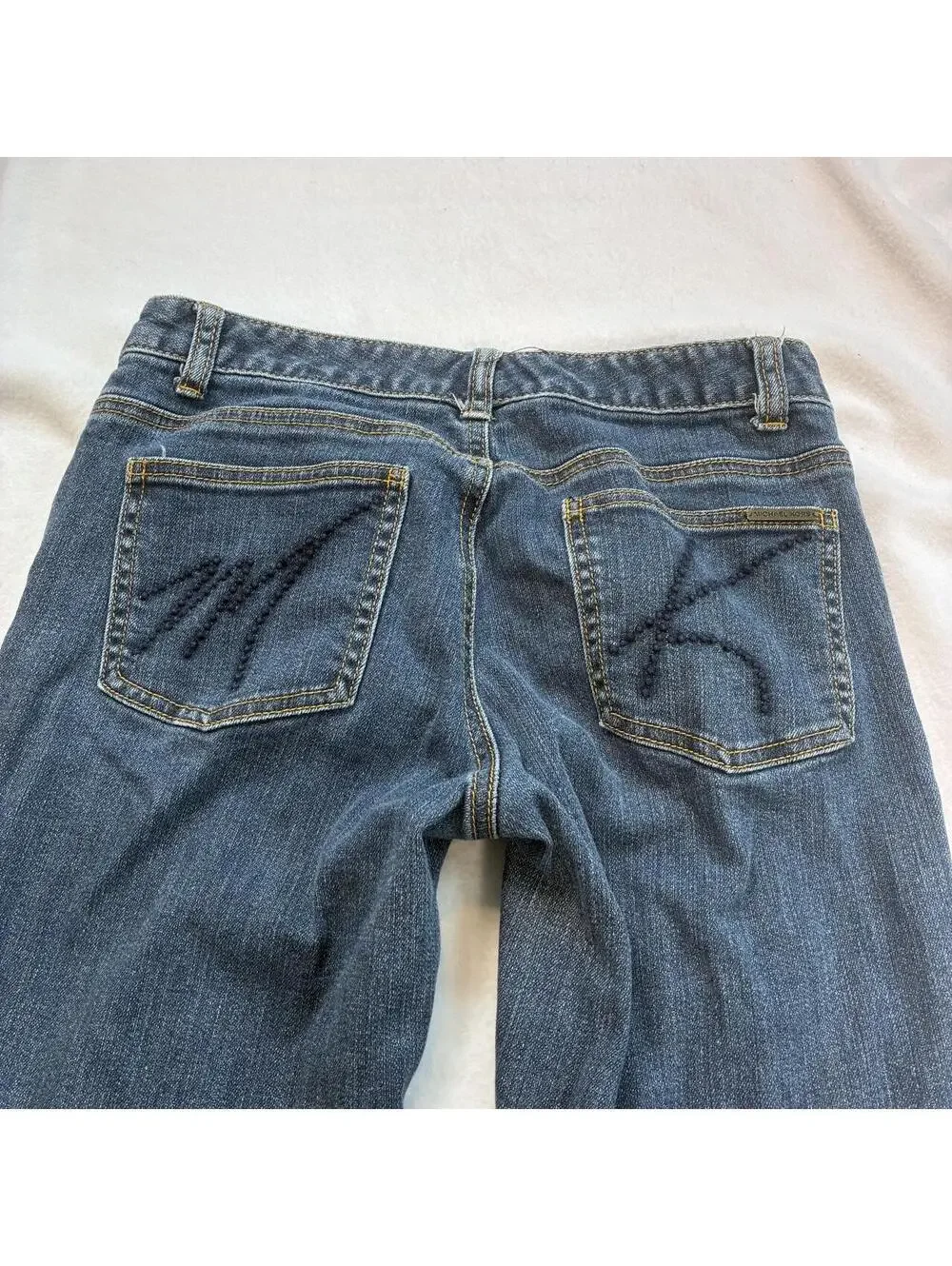 Michael Kors blue bootcut low rise jeans! Tagged sz 4 but runs a bit bigger